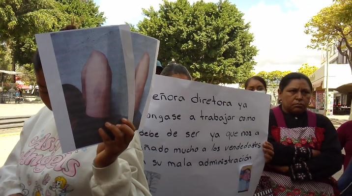 Protestan comerciantes de La Purísima ante despojo de espacios y abuso de autoridad