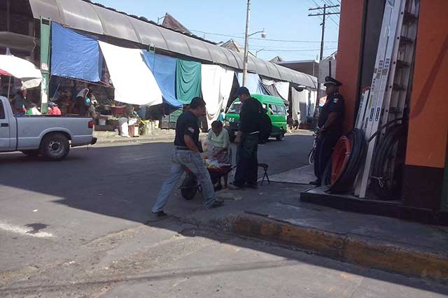 Comerciantes Ambulantes en Izúcar llevan 4 días sin vender sus productos