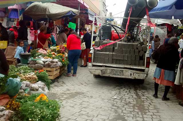 Comerciantes logran paro provisional a efectos del Cabildo en Tehuacán