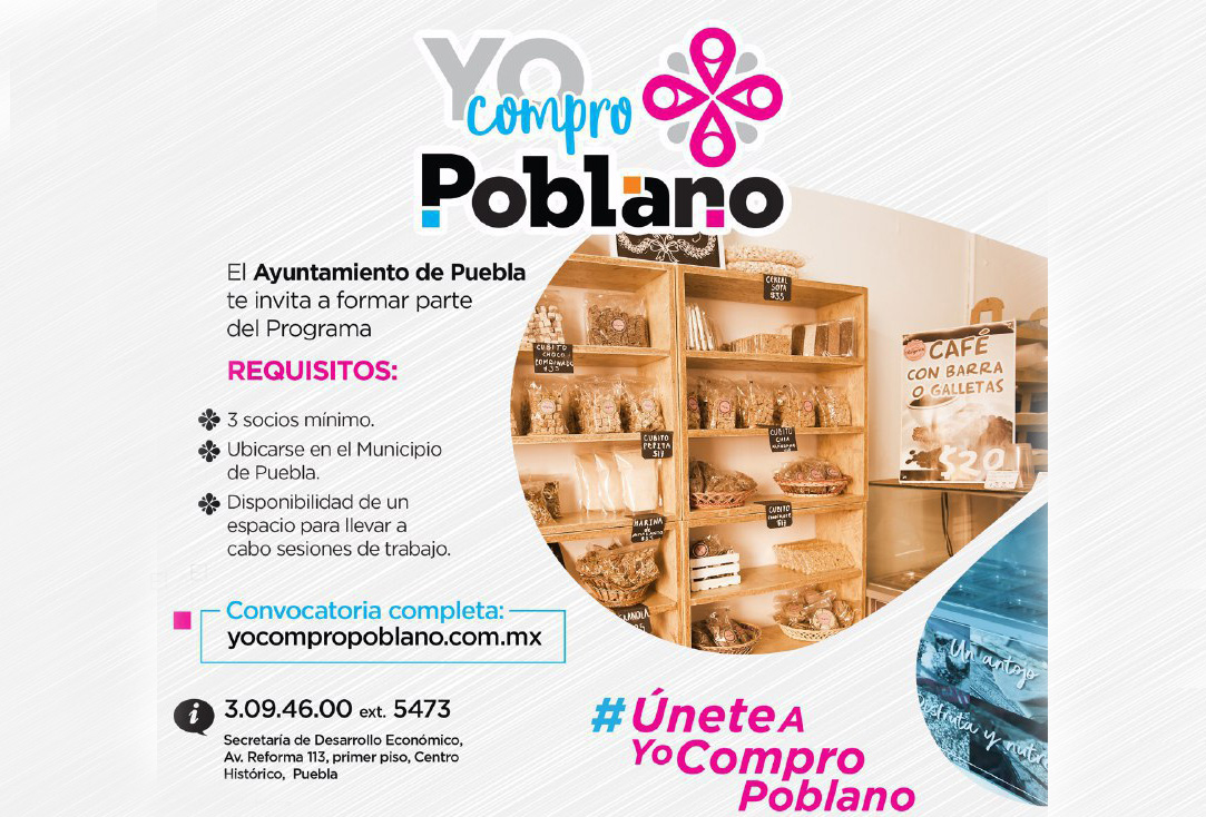 Ayuntamiento de Puebla abre convocatoria Yo Compro Poblano