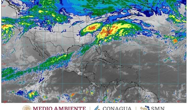 Frente frío número 34 ocasionará lluvias intensas en Chiapas, Tabasco y Veracruz