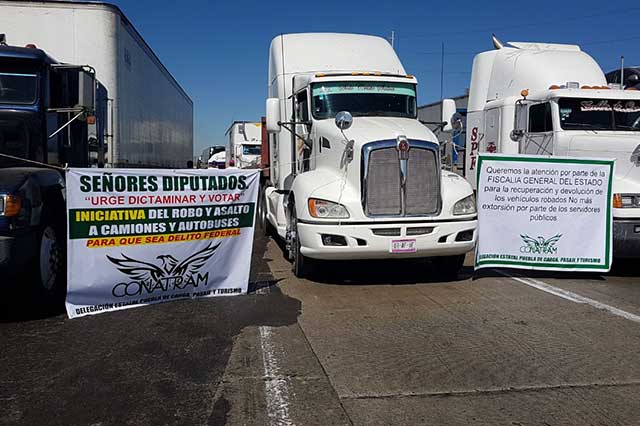 Con manifestación CONATRAM exige más seguridad en autopistas