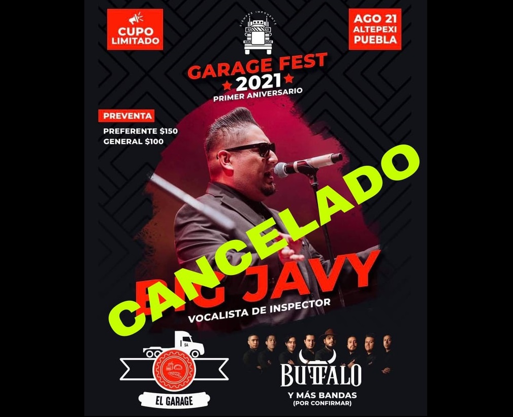 Cancelan el Garage Fest 2021 en Altepexi 