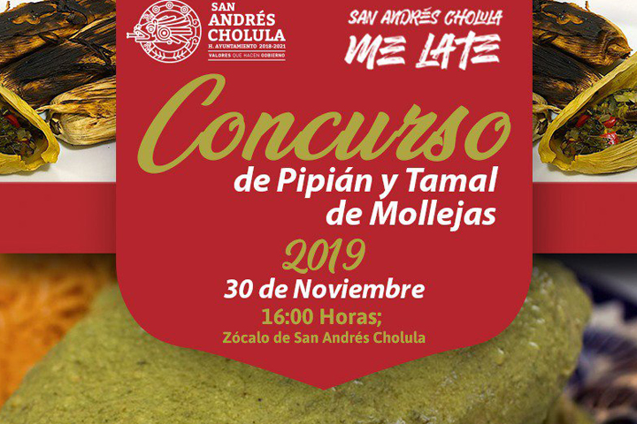 San Andrés Cholula realizará concurso de Pipián y Tamal de Mollejas