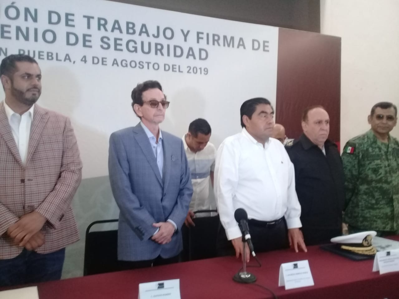 Barbosa y Patjane encabezaron firma de Convenio de Seguridad