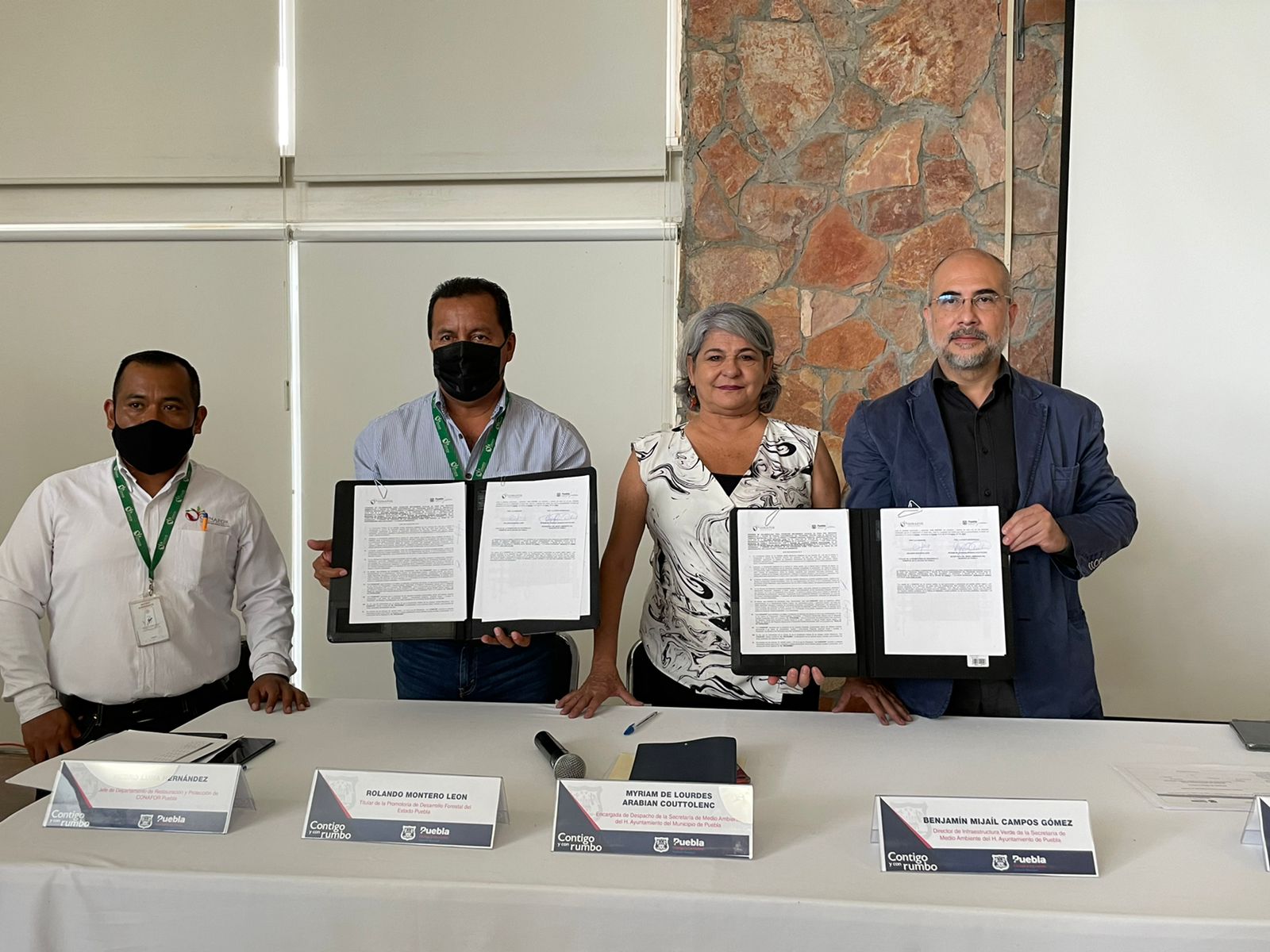 Celebra Ayuntamiento de Puebla convenio con Conafor para preservar bosques