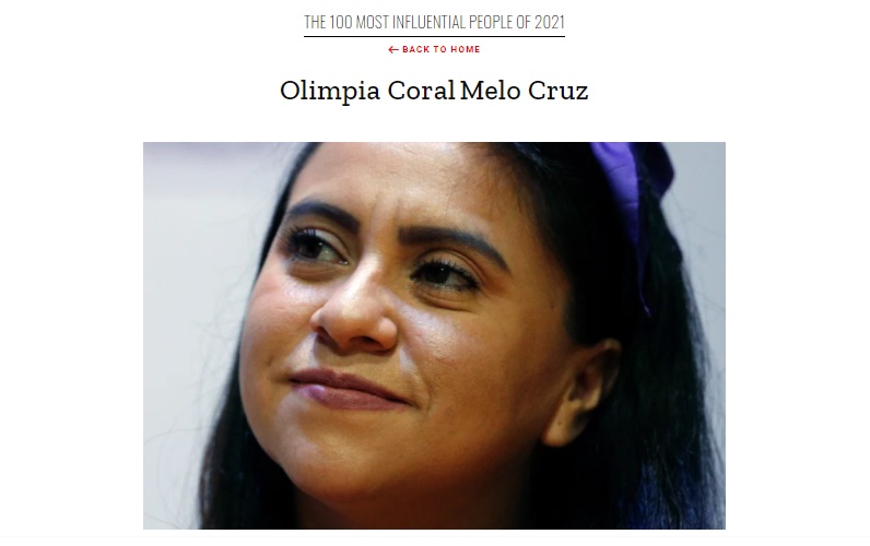 ¡Sí! La poblana Olimpia Coral Melo, entre las 100 más influyentes de Time