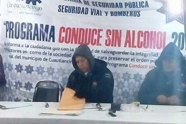 Remiten al corralón 11 vehículos tras alcoholímetro en Cuautlancingo