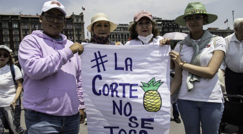Protesta contra la protesta y en defensa de la Corte