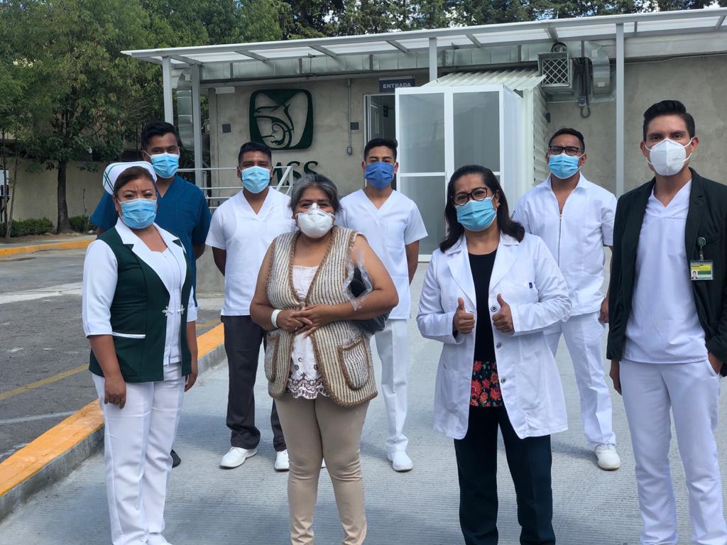 De la UMF 6 de Puebla han egresado 68 personas recuperadas de Covid