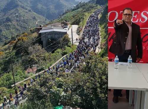 Edil de Coyomeapan rinde protesta en Ajalpan por bloqueos de pobladores