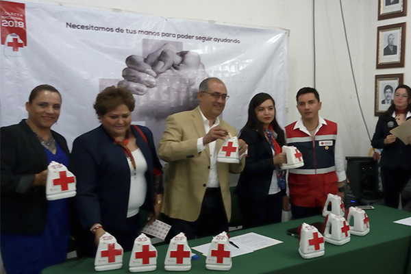 Arranca colecta 2018 de la Cruz Roja en Texmelucan