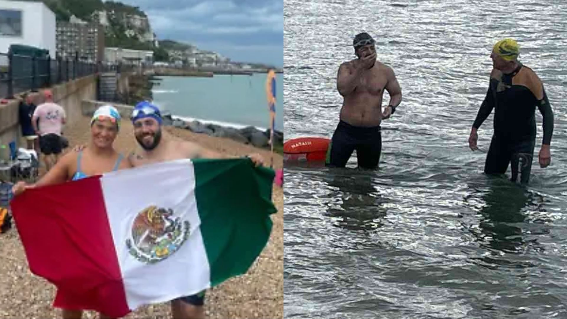 Como su padre, el poblano Abraham Jauli inicia cruce por el Canal de la Mancha