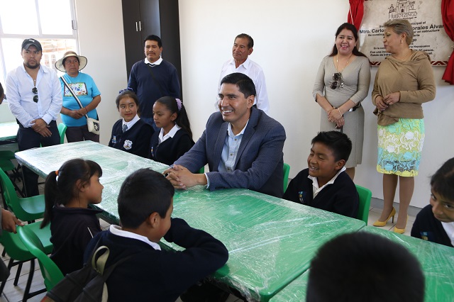 Ayuntamiento entrega comedor escolar para primaria de Huejotzingo