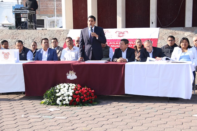 Presenta alcalde de Huejotzingo el Atlas de Riesgos del municipio