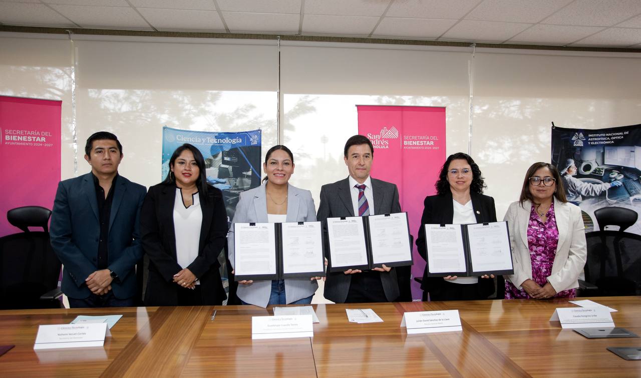 San Andrés Cholula e INAOE consolidan alianza