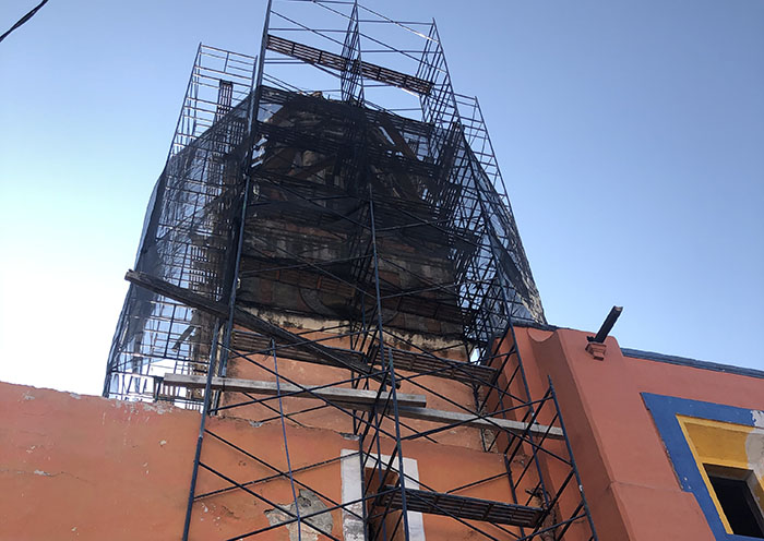 Tras 2 años del 19S, intervienen cúpula de iglesia de Atlixco