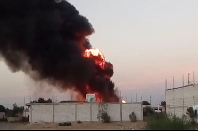 Arde otra bodega con combustible robado, ahora en Huixcolotla