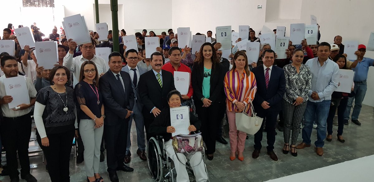 Brinda gobierno de San Pedro Cholula certeza jurídica a familias