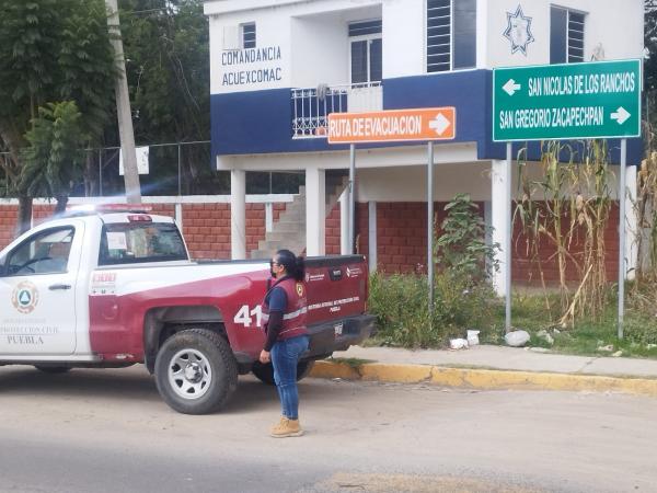 Autoridades supervisan rutas de evacuación ante creciente actividad del Popo