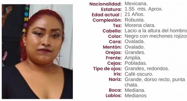 Judith Concepción de 21 años desapareció en calles de Tehuacán