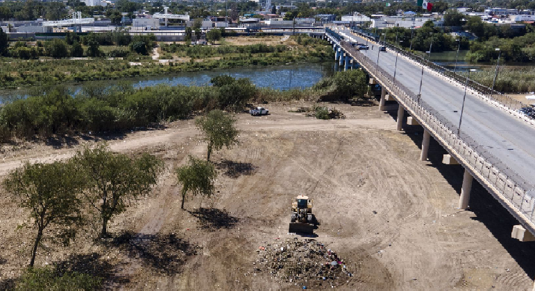 No hay migrantes haitianos bajo el puente de la frontera con México