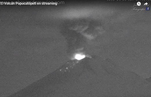 Fotos: Genera el Popocatépetl explosiones esta madrugada