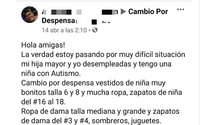 En redes intercambian ropa y electrodomésticos por comida en Puebla