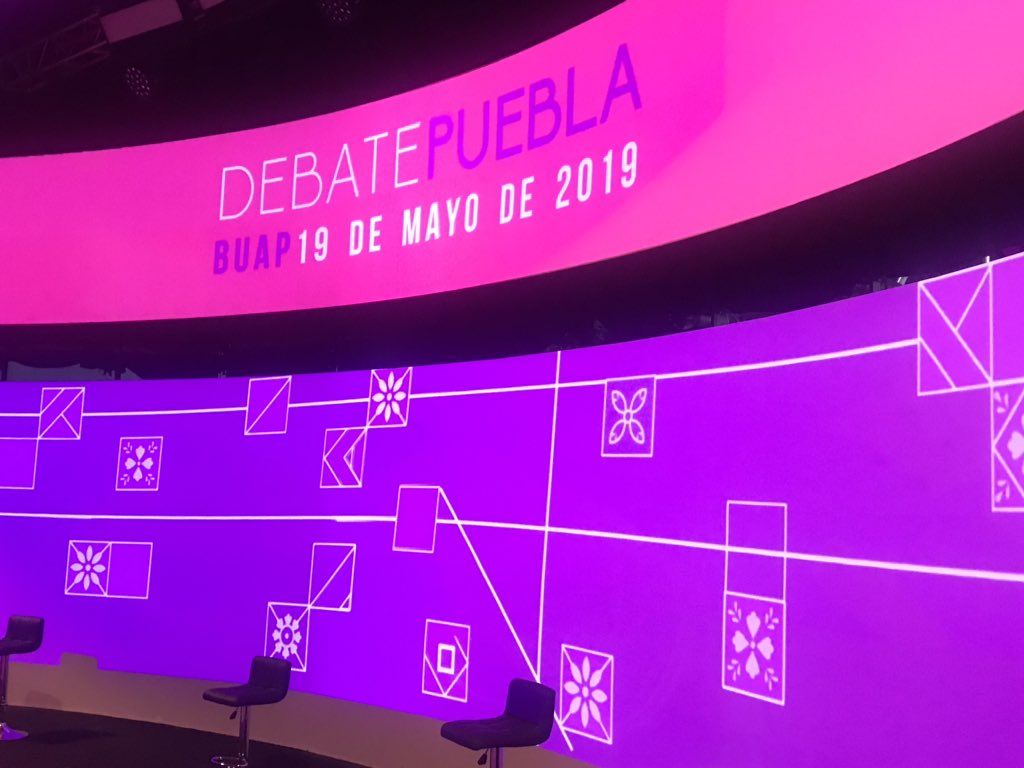 Así luce el escenario del debate entre los candidatos a la gubernatura