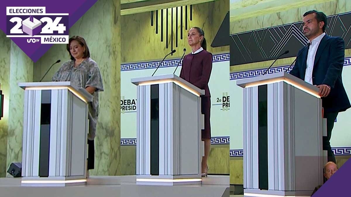 EN VIVO Segundo debate presidencial de Sheinbaum, Gálvez y Máynez