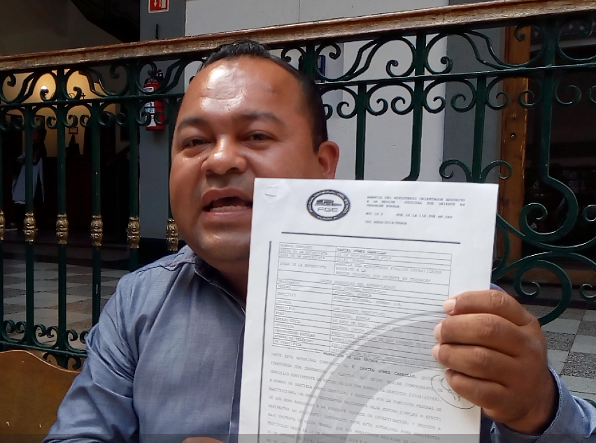Denuncian a funcionarios de San Lorenzo Teotipilco ante la FGE