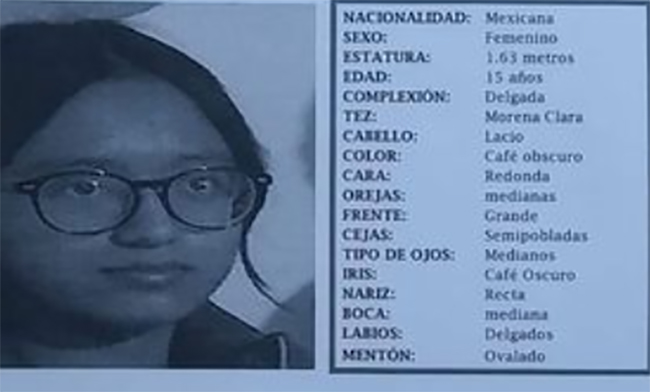Dayana de 15 años desapareció en San Andrés Cholula