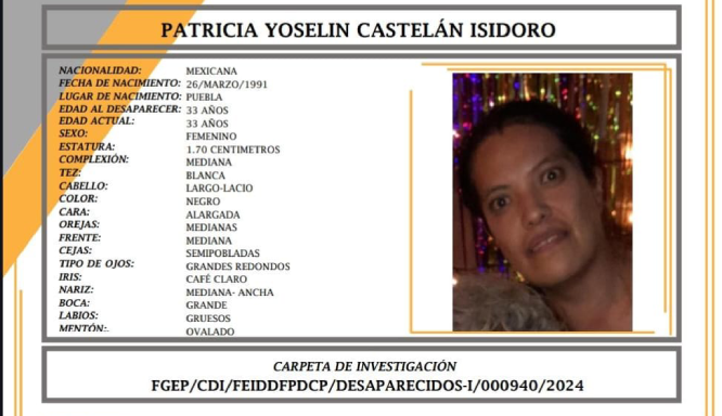 Patricia de 33 años desapareció en calles de la Romero Vargas