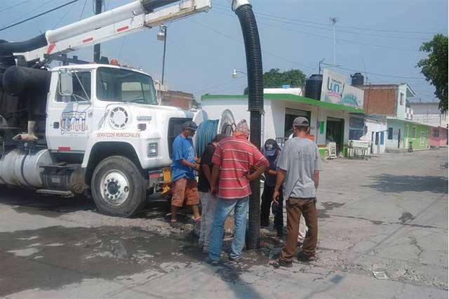 Por temporada de lluvias realizan trabajos de desazolve en Chietla