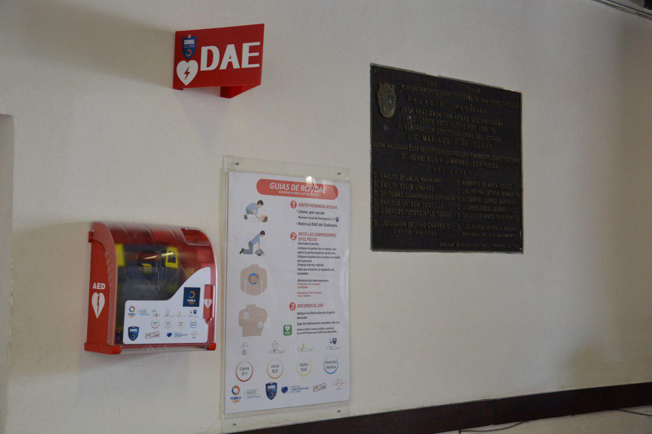 Recibe San Pedro Cholula desfibrilador para atender infartos
