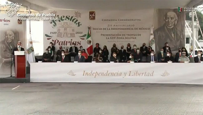 Ceremonia Conmemorativa al Aniversario de la Independencia 