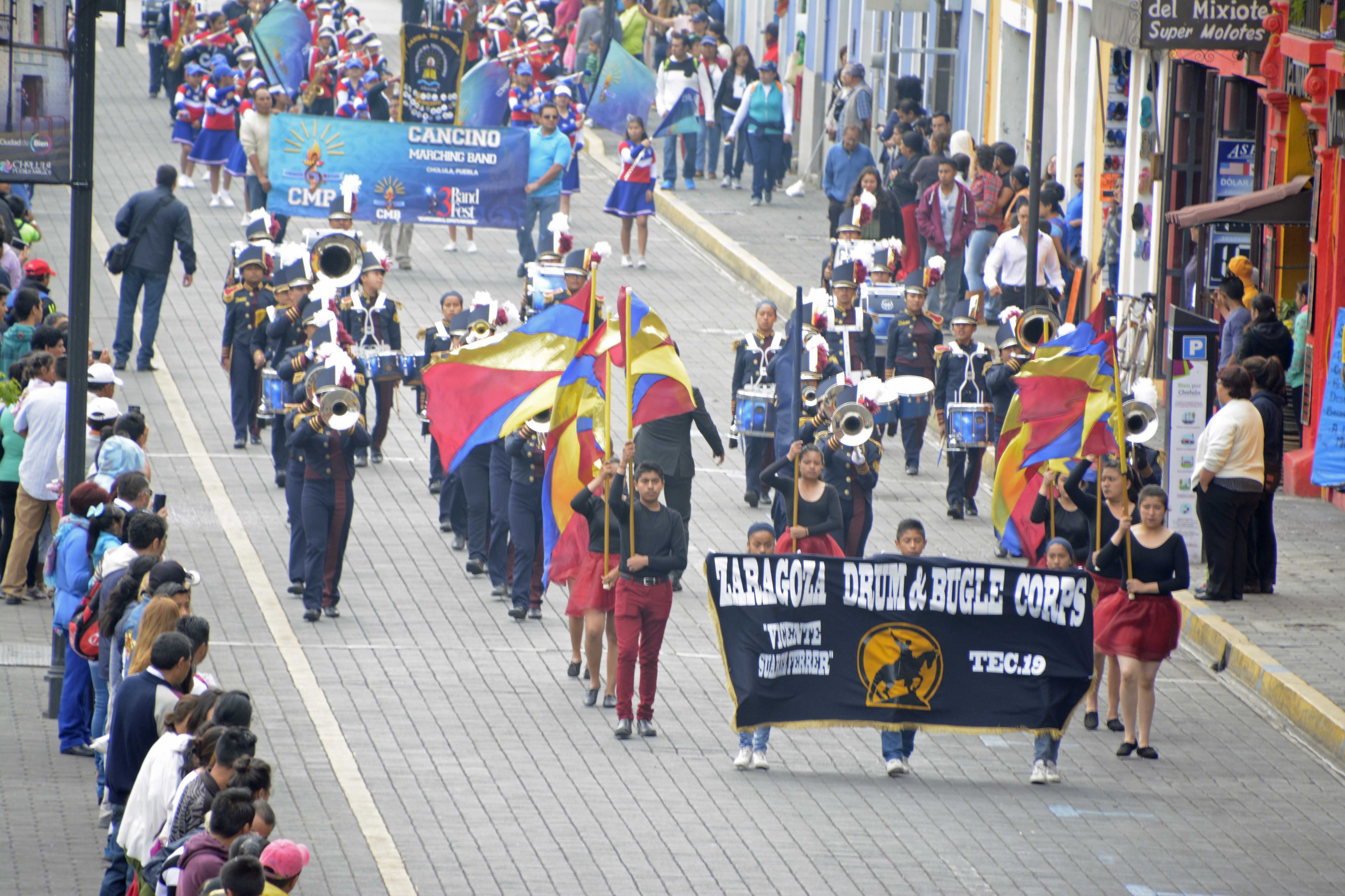 Conmemoran la Batalla de Puebla en San Pedro Cholula