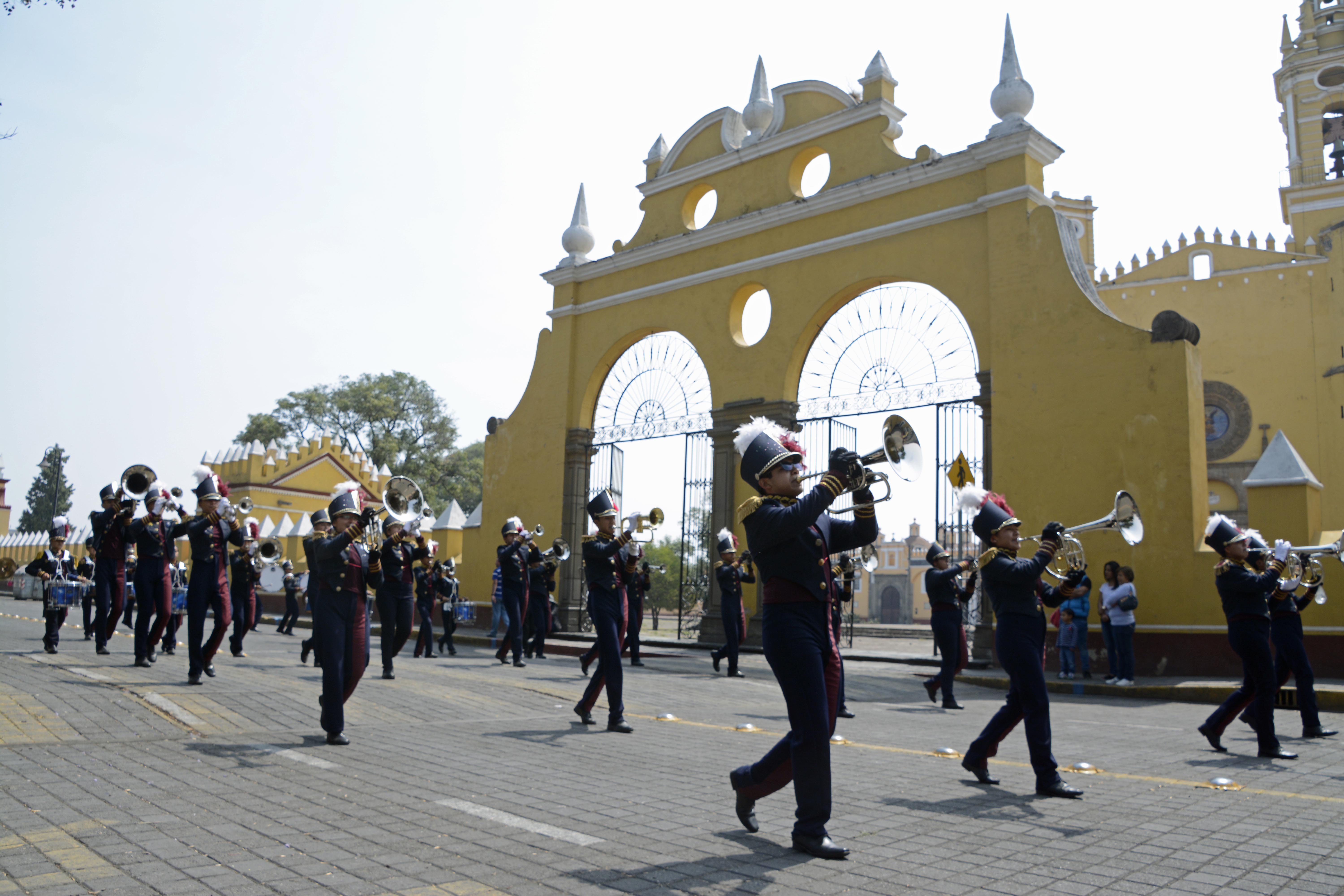 Conmemoran la Batalla de Puebla en San Pedro Cholula