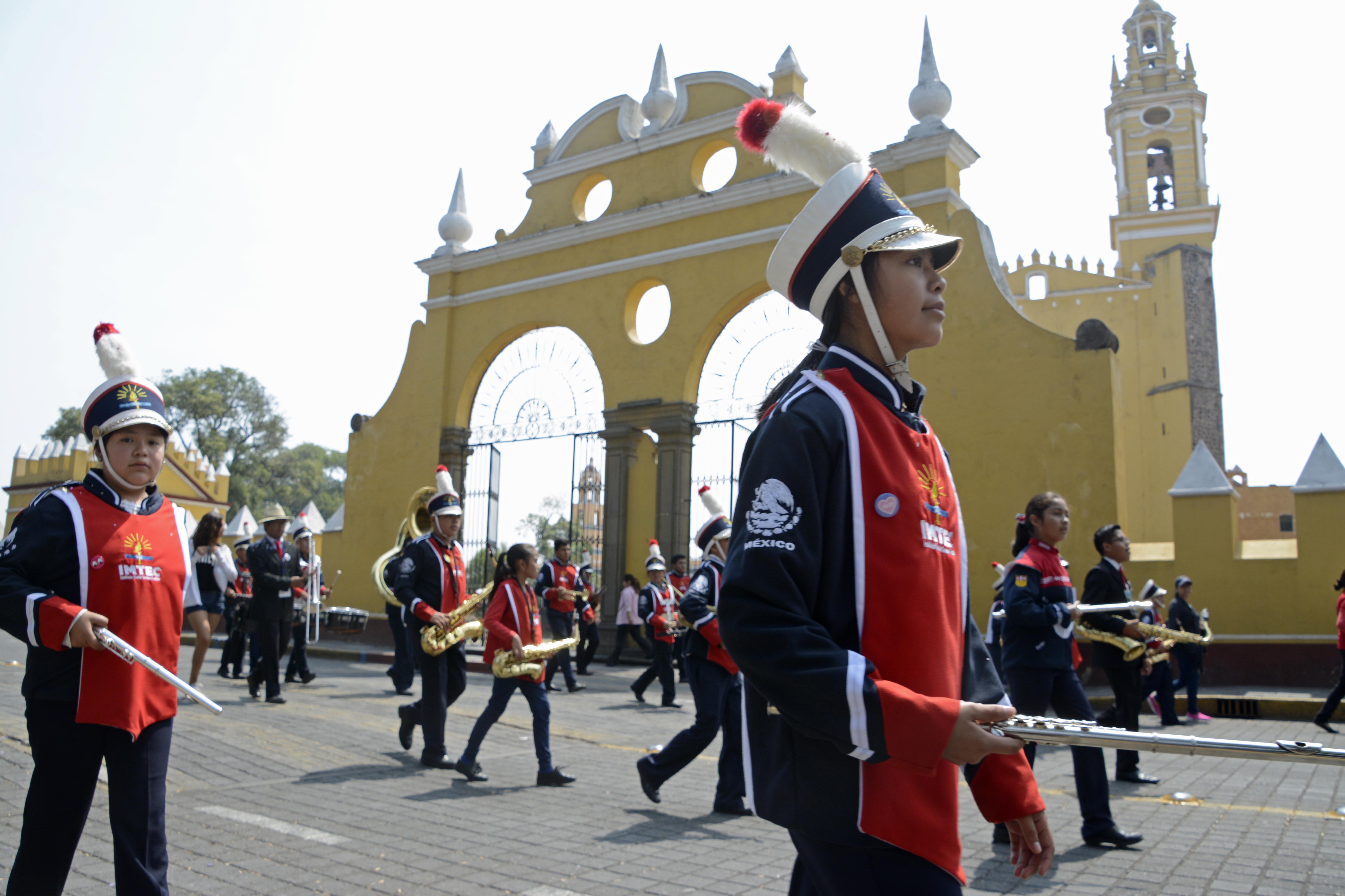 Conmemoran la Batalla de Puebla en San Pedro Cholula