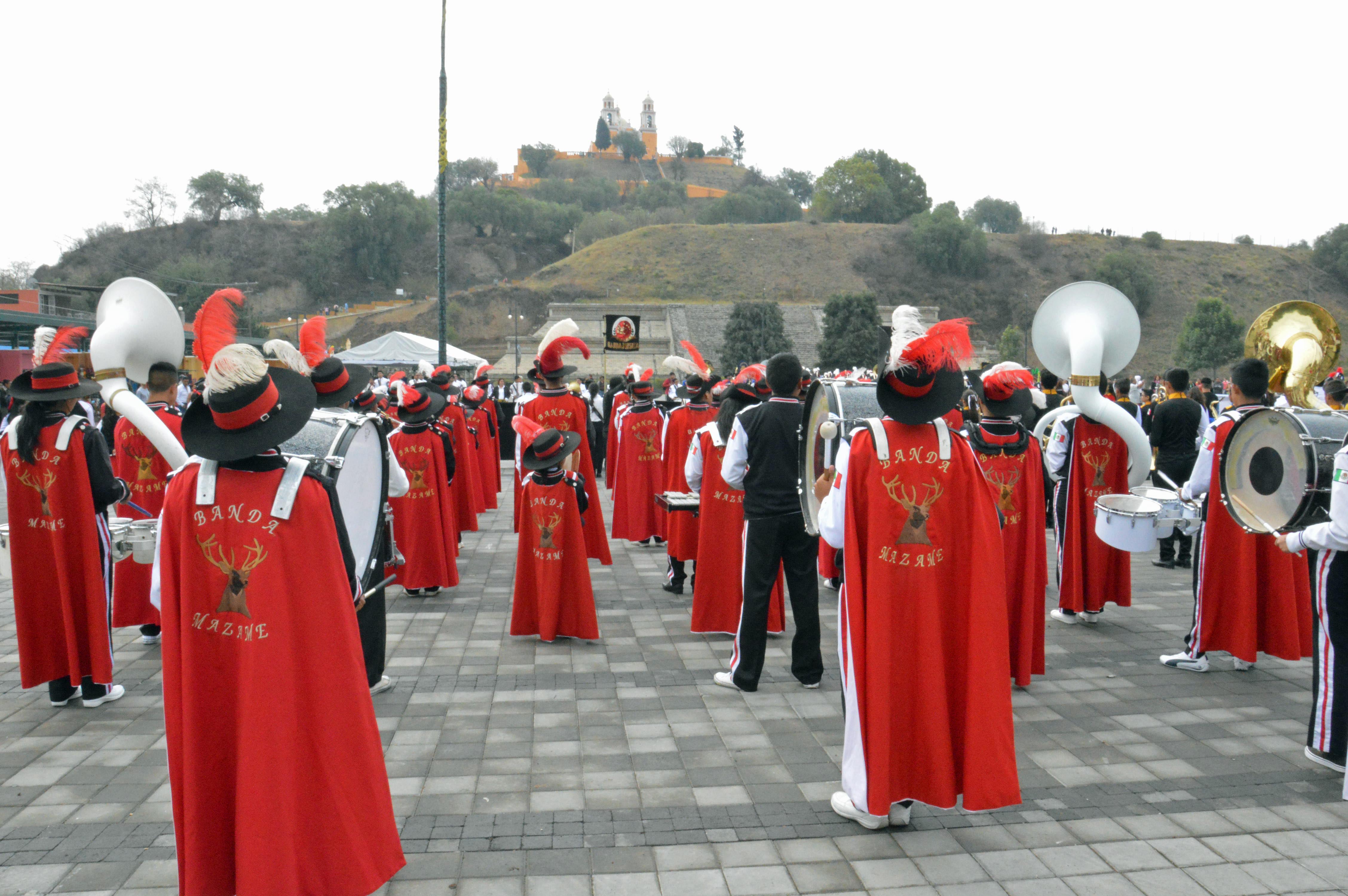 Conmemoran la Batalla de Puebla en San Pedro Cholula