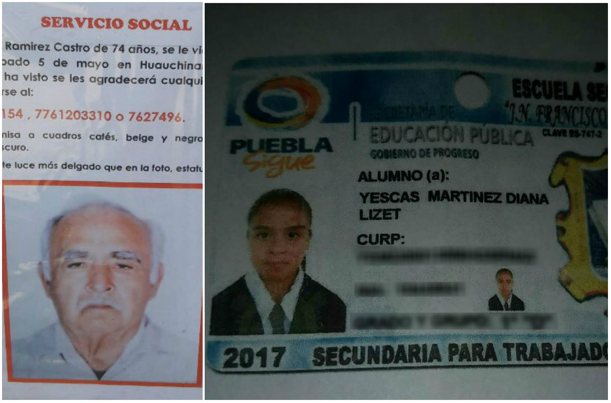 Buscan a niña y adulto extraviados en Huauchinango