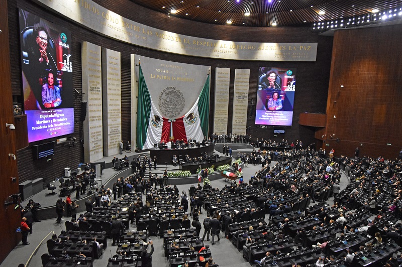 Así despidieron en San Lázaro a la diputada Ifigenia Martínez