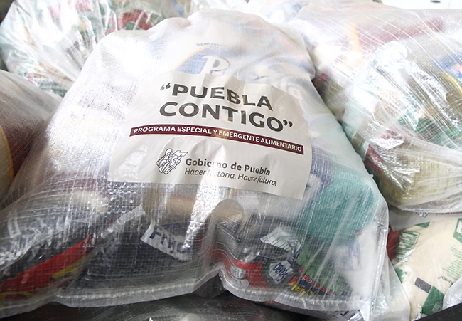Iniciará Barbosa segunda etapa de entrega de paquetes alimentarios en Puebla