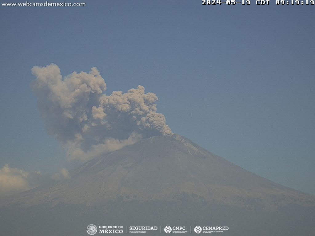 Popocatépetl registra 49 exhalaciones en las últimas 24 horas