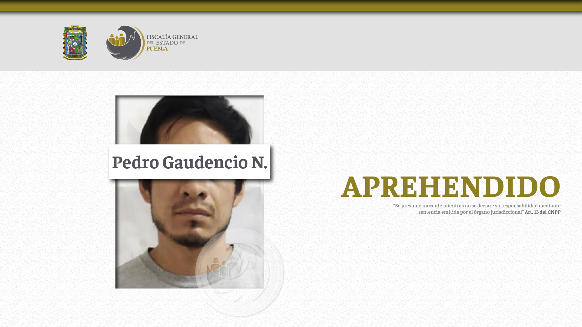 Aprehendido por privar de la vida a su pareja en 2017