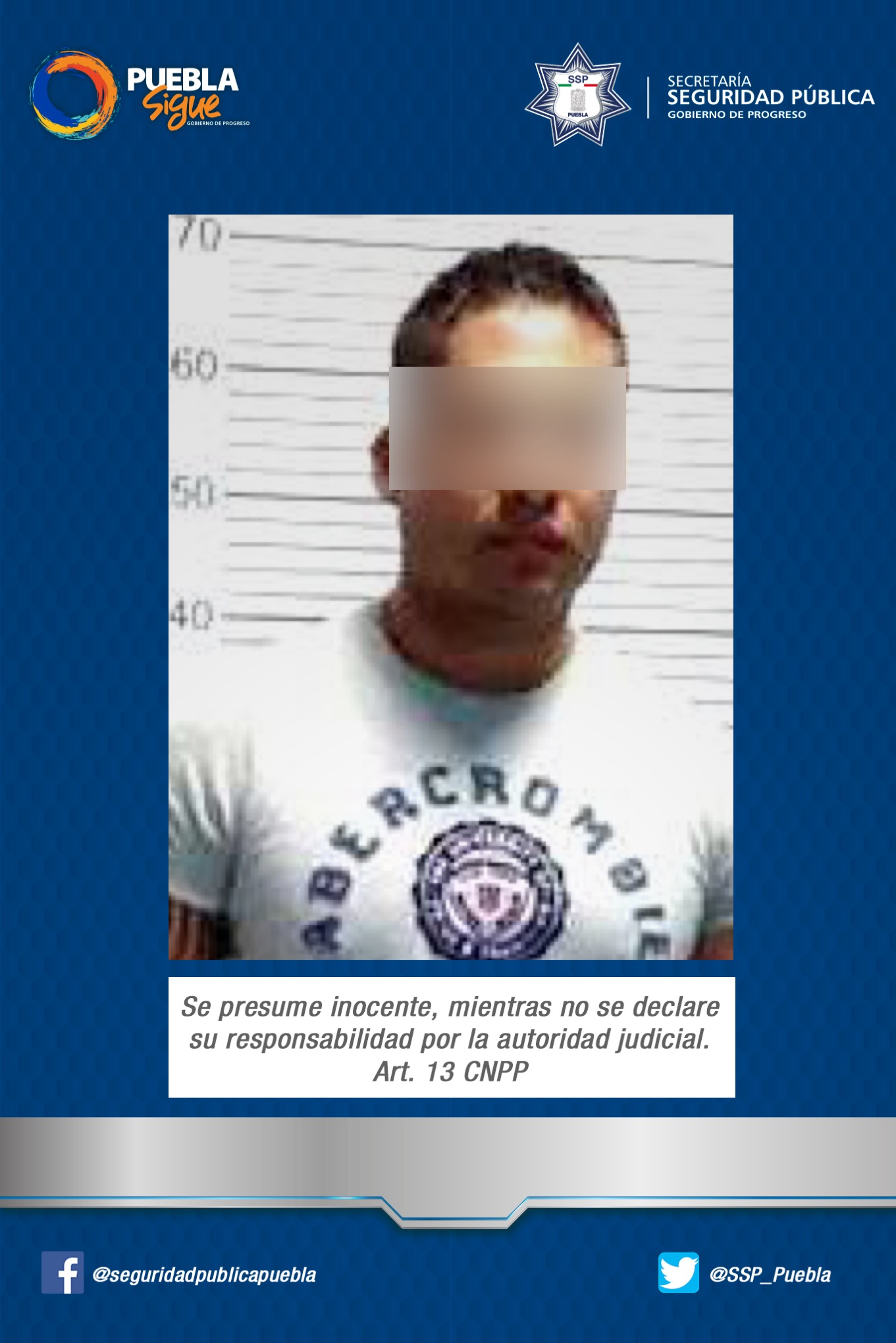 Asegura SSP a cuatro hombres en acciones de vigilancia