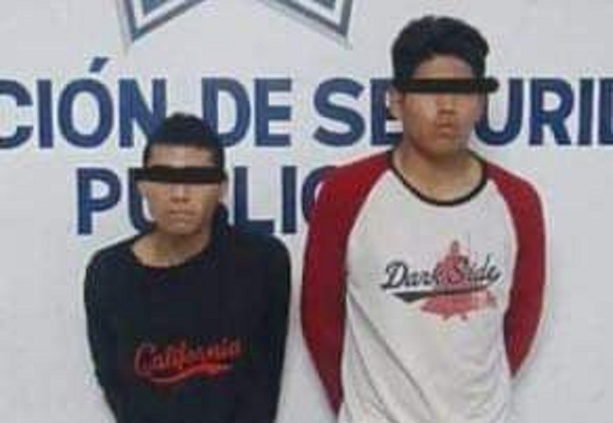 Aseguran a dos presuntos asaltantes en Tehuacán