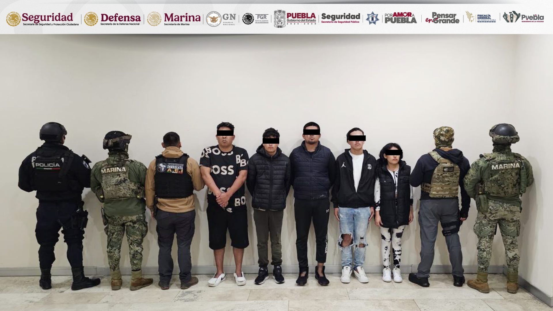 Caen cinco generadores de violencia en Puebla
