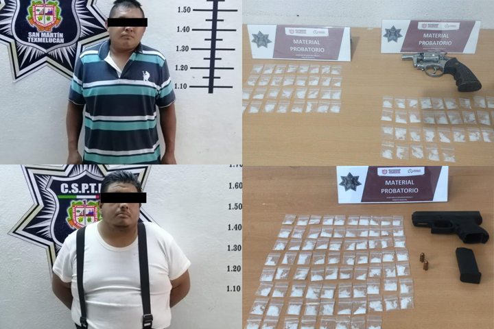 Policía de Texmelucan realiza detenciones para seguridad del municipio