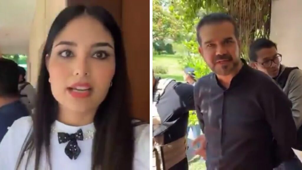 VIDEO Irrumpe Fiscalía en casa de la llamada “novia de AMLO” Geraldine Ponce